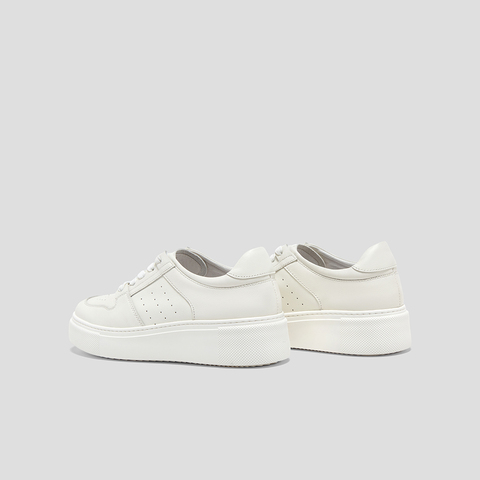 SKAP圣伽步女鞋2024秋季新款日常厚底简约系带舒适运动女款休闲鞋