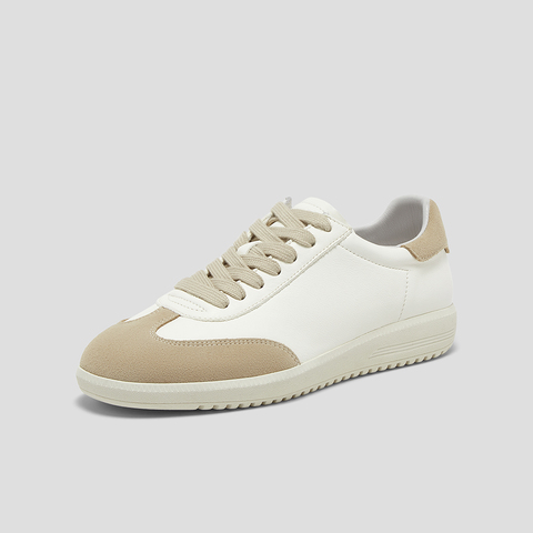 SKAP圣伽步女鞋2024秋季新款复古简约阿甘轻便系带日常女款休闲鞋