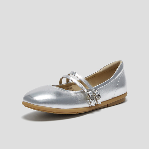 SKAP圣伽步女鞋2024秋季新款平跟百搭气质玛丽珍搭扣女款休闲鞋