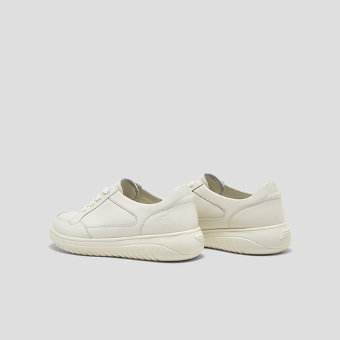 SKAP圣伽步女鞋2024秋季新款日常系带简约舒适百搭厚底女款休闲鞋