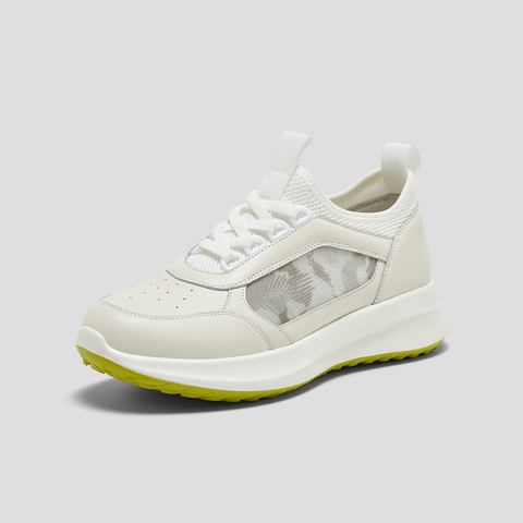 SKAP圣伽步女鞋2024秋季新款厚底撞色舒适透气女运动休闲鞋