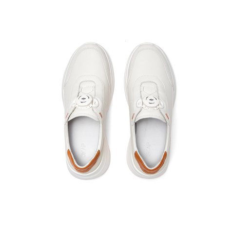 SKAP圣伽步女鞋2024秋季新款日常简约旋转扣舒适厚底女款休闲鞋