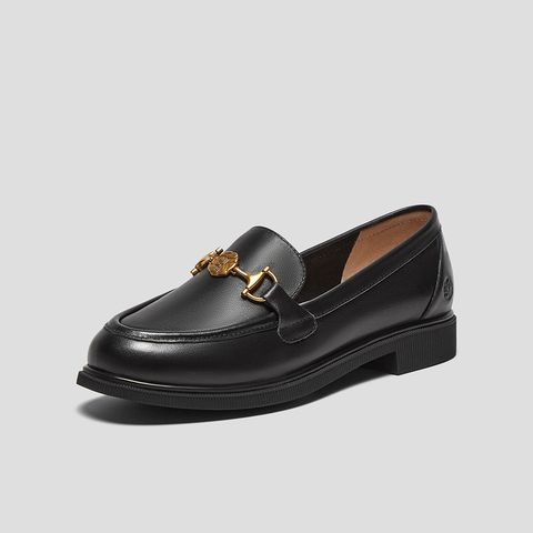 SKAP圣伽步女鞋2024秋季新款日常通勤一脚蹬休闲舒适女款乐福鞋