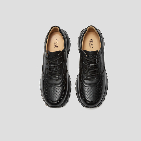 SKAP圣伽步男鞋2024秋季新款户外厚底系带舒适旅游男款休闲运动鞋