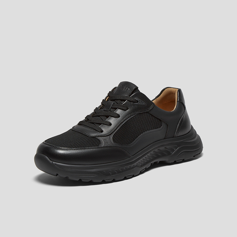 SKAP圣伽步男鞋2024秋季新款运动增高轻便厚底潮流软面男士休闲鞋