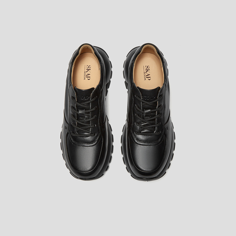 SKAP圣伽步男鞋2024秋季新款户外厚底系带舒适旅游男款休闲运动鞋