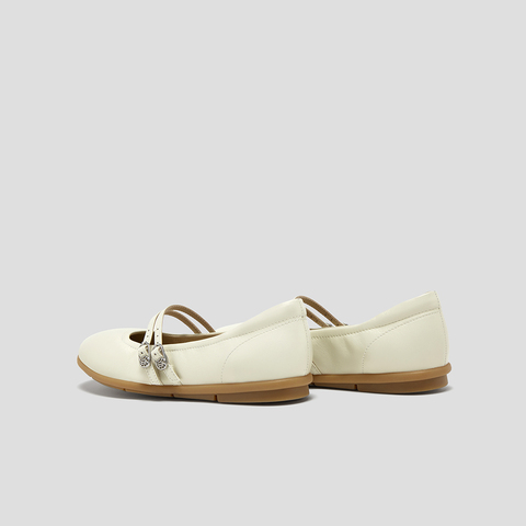 SKAP圣伽步女鞋2024秋季新款平跟百搭气质玛丽珍搭扣女款休闲鞋