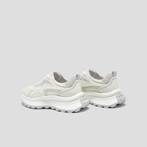 SKAP圣伽步女鞋2024秋季新款老爹鞋厚底系带日常拼色运动女休闲鞋