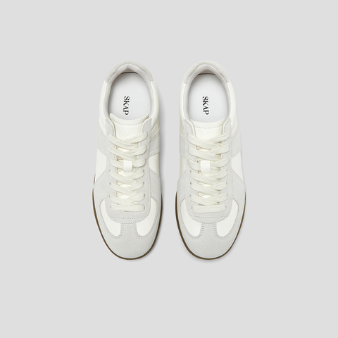 SKAP圣伽步女鞋2024秋季新款德训日常舒适复古通勤系带女款休闲鞋