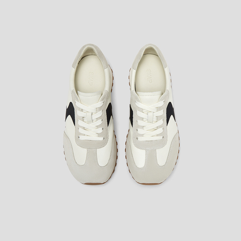 SKAP圣伽步女鞋2024秋季新款运动阿甘系带厚底舒适拼色女款休闲鞋