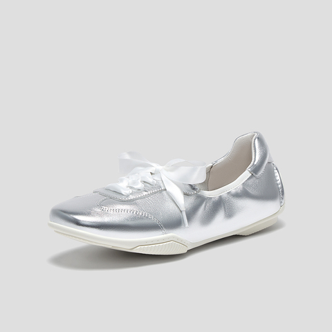 SKAP圣伽步女鞋2024秋季新款平底气质系带舒适日常时尚女款休闲鞋