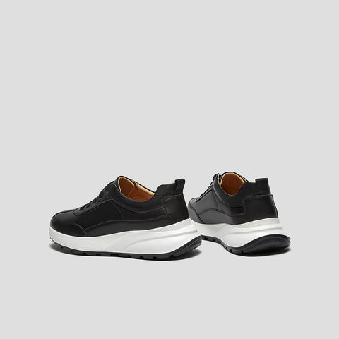 SKAP圣伽步男鞋2024秋季新款户外运动舒适系带厚底拼色男款休闲鞋