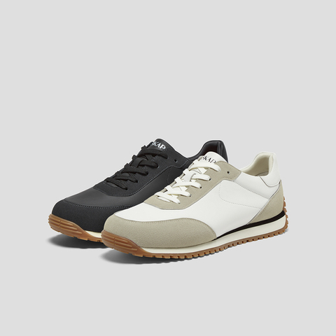 SKAP圣伽步男鞋2024秋季新款轻便时尚软底舒适系带运动男士休闲鞋