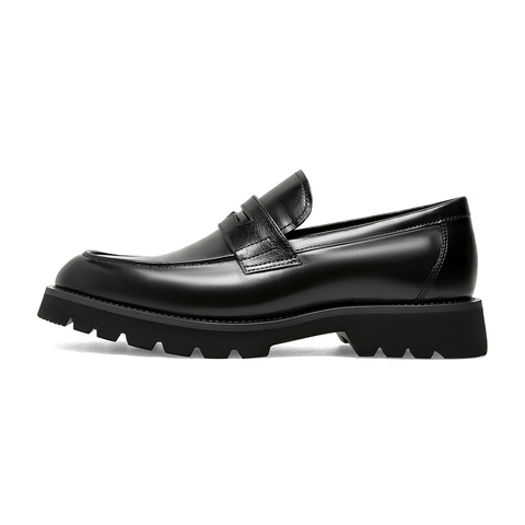 SKAP圣伽步男鞋2024秋季新款一脚蹬乐福鞋商务休闲男士皮鞋