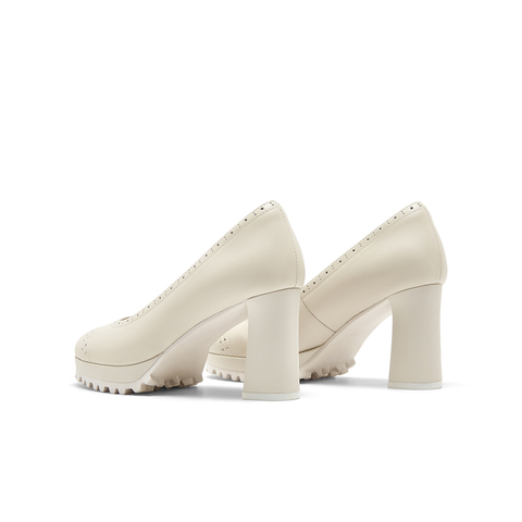 SKAP圣伽步2024秋季新款气质高跟鞋通勤方根套脚休闲浅口女款单鞋