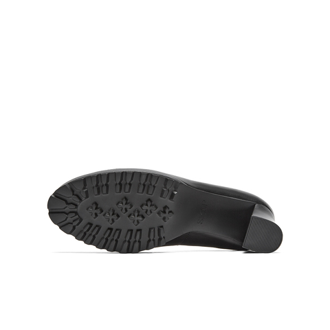 SKAP圣伽步2024秋季新款气质高跟鞋通勤方根套脚休闲浅口女款单鞋