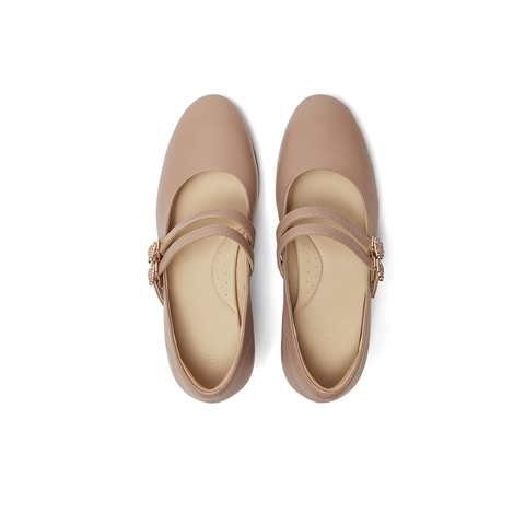 SKAP圣伽步2024秋季新款玛丽珍鞋商务气质舒适女士单鞋粗跟高跟鞋