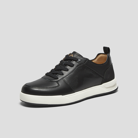 SKAP圣伽步男鞋2025春季新款休闲舒适透气轻便系带男款板鞋