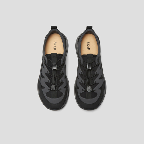 SKAP圣伽步男鞋2025春季新款系带厚底户外撞色男士休闲运动鞋