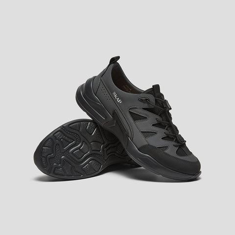 SKAP圣伽步男鞋2025春季新款系带厚底户外撞色男士休闲运动鞋