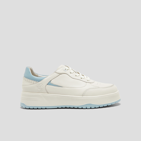 SKAP圣伽步女鞋2025春季新款日常百搭厚底系带女休闲板鞋