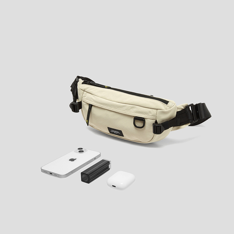 SKAP圣伽步女包2025春季新款腰包单肩拉链多袋休闲女士胸包