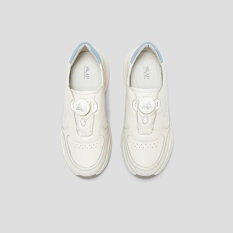 SKAP圣伽步女鞋2025春季新款厚底轻质户外旋扣女款运动鞋