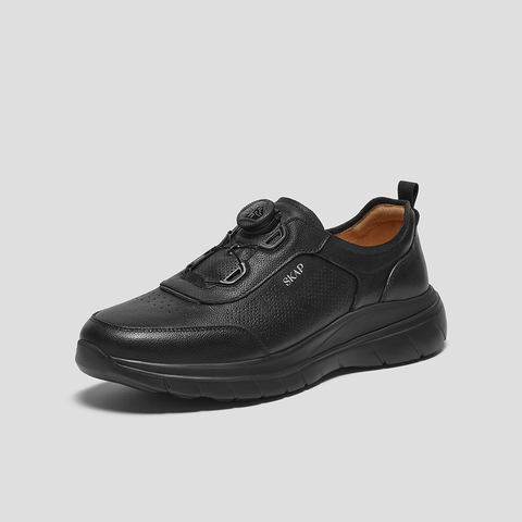 SKAP圣伽步男鞋2025春季新款百搭厚底轻质旋压日常男休闲鞋