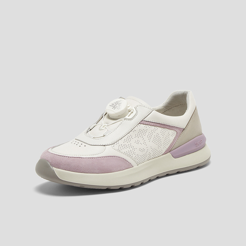 SKAP圣伽步女鞋2025春季新款百搭舒适旋扣厚底女士休闲鞋