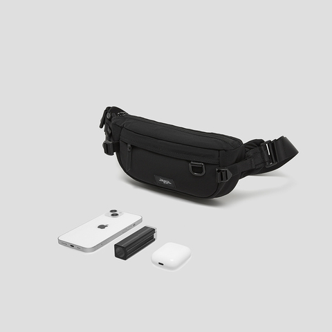 SKAP圣伽步女包2025春季新款腰包单肩拉链多袋休闲女士胸包