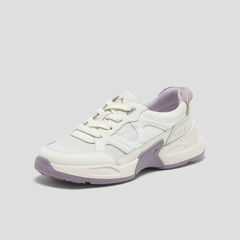 SKAP圣伽步女鞋2025春季新款厚底系带户外舒适女休闲运动鞋