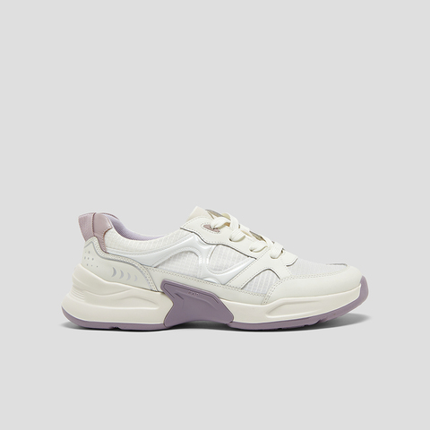 SKAP圣伽步女鞋2025春季新款厚底系带户外舒适女休闲运动鞋