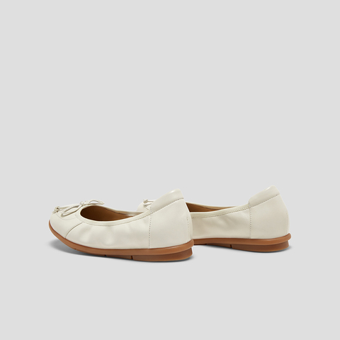 SKAP圣伽步女鞋2025春季新款浅口休闲蝴蝶结套脚女款豆豆鞋