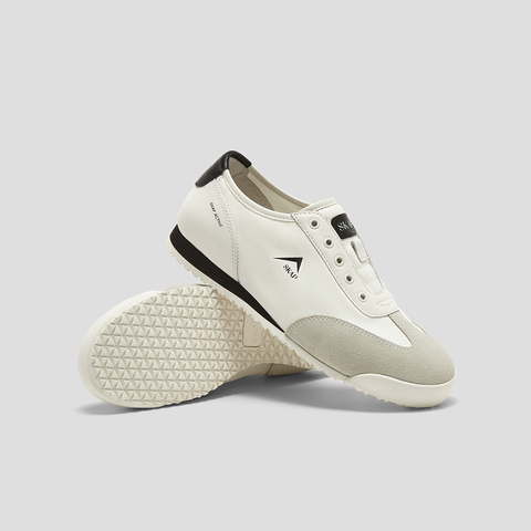 SKAP圣伽步女鞋2025春季新款复古一脚蹬日常拼色女款休闲鞋