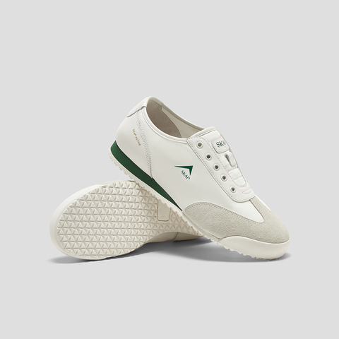 SKAP圣伽步女鞋2025春季新款复古一脚蹬日常拼色女款休闲鞋