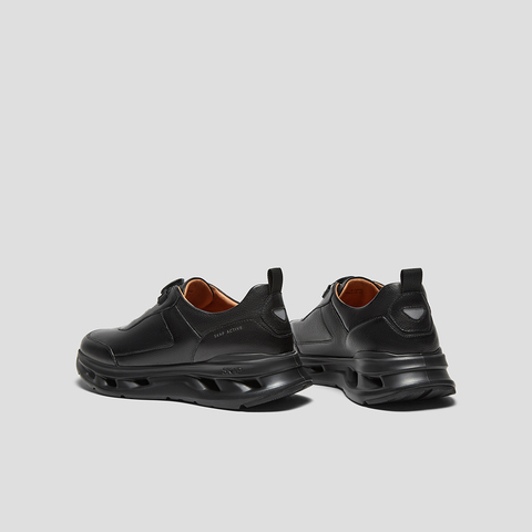 SKAP圣伽步男鞋2025秋季新款户外纯色旋转扣舒适厚底男休闲运动鞋