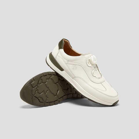 SKAP圣伽步男鞋2025秋季新款运动旋扣拼色舒适时尚日常男款休闲鞋