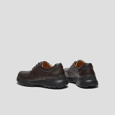 SKAP圣伽步男鞋2025秋季新款通勤日常系带厚底舒适男款休闲皮鞋