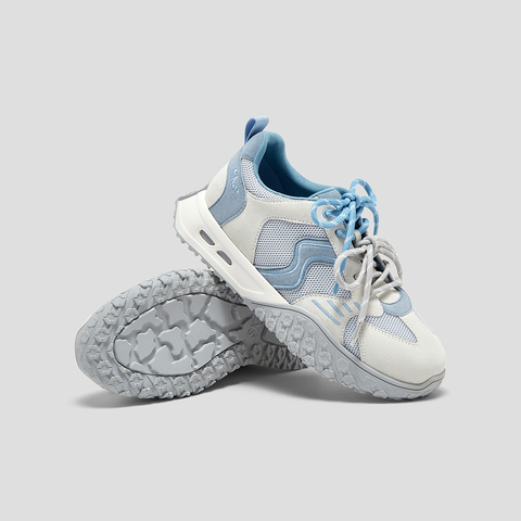 SKAP圣伽步女鞋2025秋季新款阿甘厚底时尚双鞋带舒适女休闲运动鞋