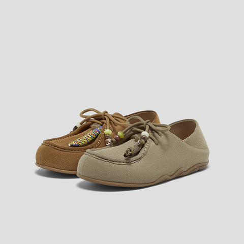 SKAP圣伽步女鞋2025秋季新款百搭系带旅游舒适平底日常女款休闲鞋