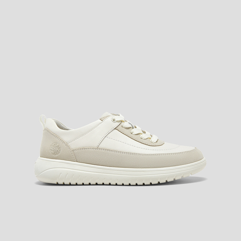 SKAP圣伽步女鞋2025秋季新款日常系带拼色轻质平跟女款运动休闲鞋