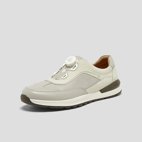 SKAP圣伽步男鞋2025秋季新款运动旋扣拼色舒适时尚日常男款休闲鞋