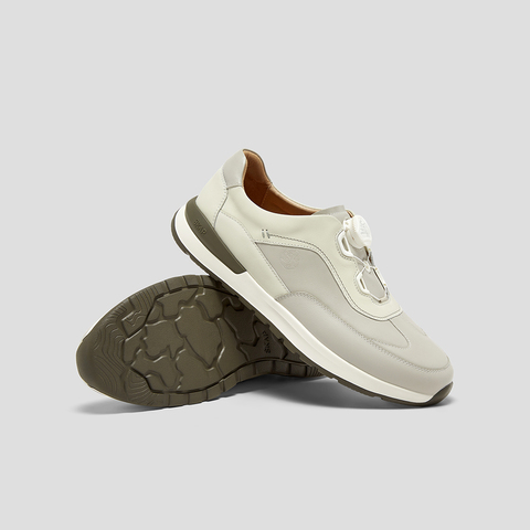 SKAP圣伽步男鞋2025秋季新款运动旋扣拼色舒适时尚日常男款休闲鞋