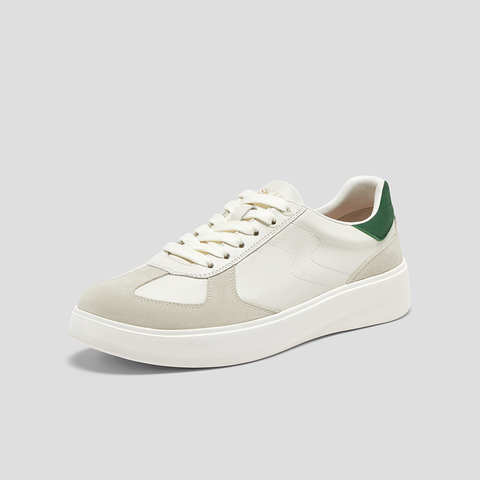 SKAP圣伽步男鞋2025秋季新款德训简约轻质厚底系带日常男款休闲鞋