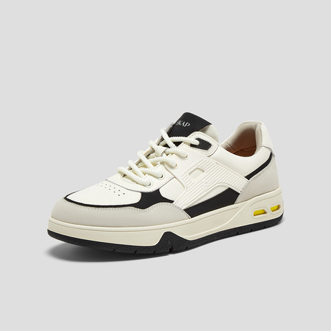 SKAP圣伽步男鞋2025秋季新款板鞋运动厚底系带舒适时尚男款休闲鞋