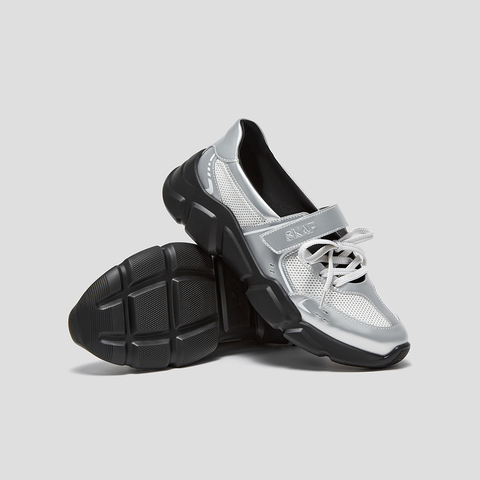 SKAP圣伽步女鞋2025秋季新款日常玛丽珍鞋魔术贴舒适厚底女休闲鞋