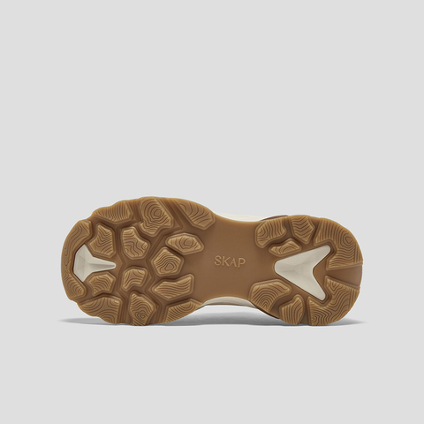 SKAP圣伽步女鞋2025秋季新款旅游老爹厚底系带拼色潮流女款运动鞋