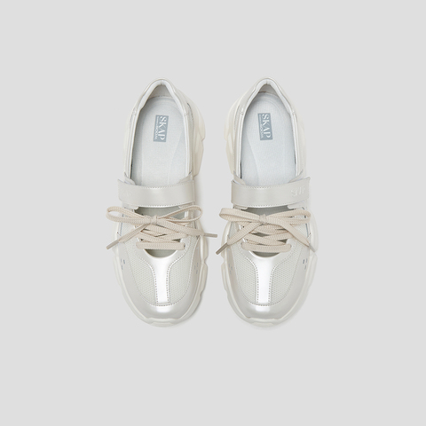 SKAP圣伽步女鞋2025秋季新款日常玛丽珍鞋魔术贴舒适厚底女休闲鞋