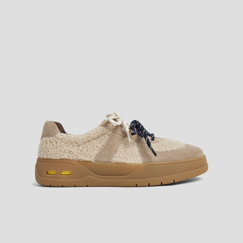 SKAP圣伽步女鞋2025秋季新款德训鞋轻便增高双鞋带复古女士休闲鞋