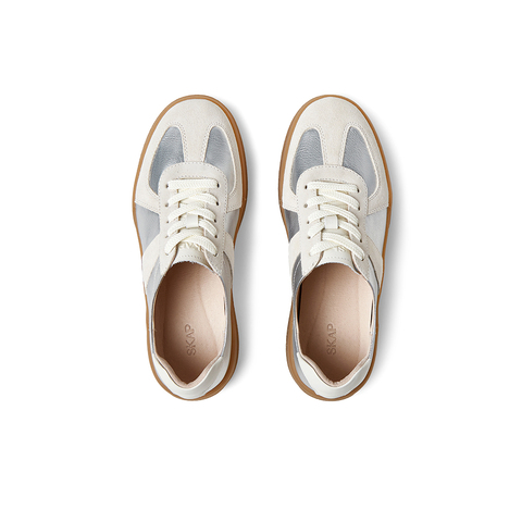 SKAP圣伽步女鞋2025秋季新款德训鞋轻便增高双鞋带复古女士休闲鞋